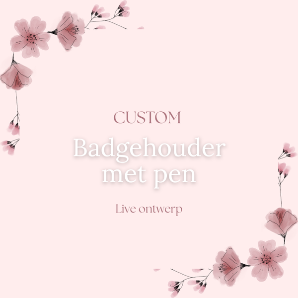 CUSTOM - Badgehouder met pen
