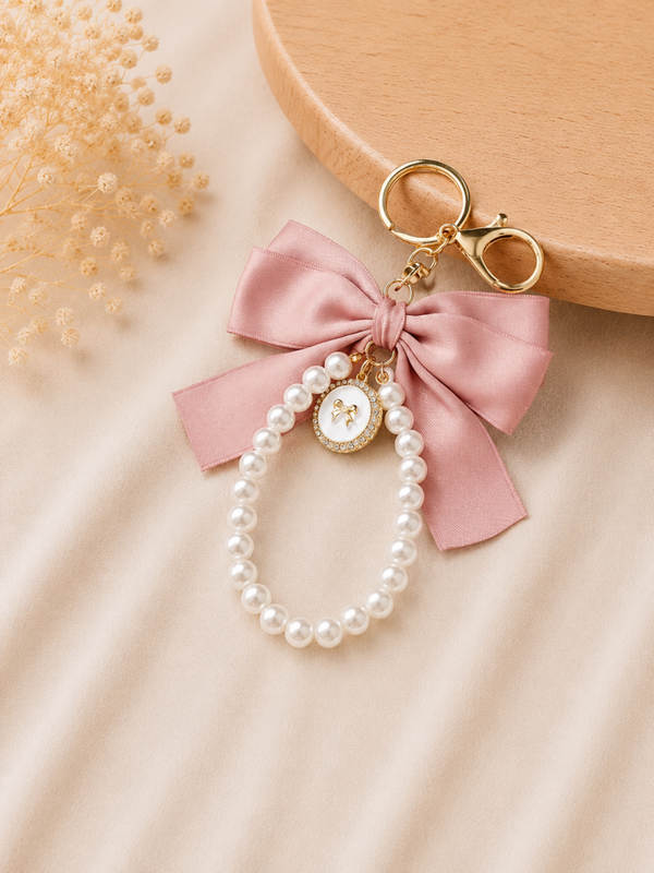 3-in-1 Accessoire Parels & Roze Strik