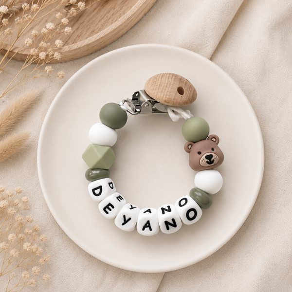 Speenkoord met naam ‘Little Bear’