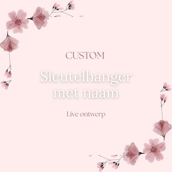 CUSTOM - Sleutelhanger met naam