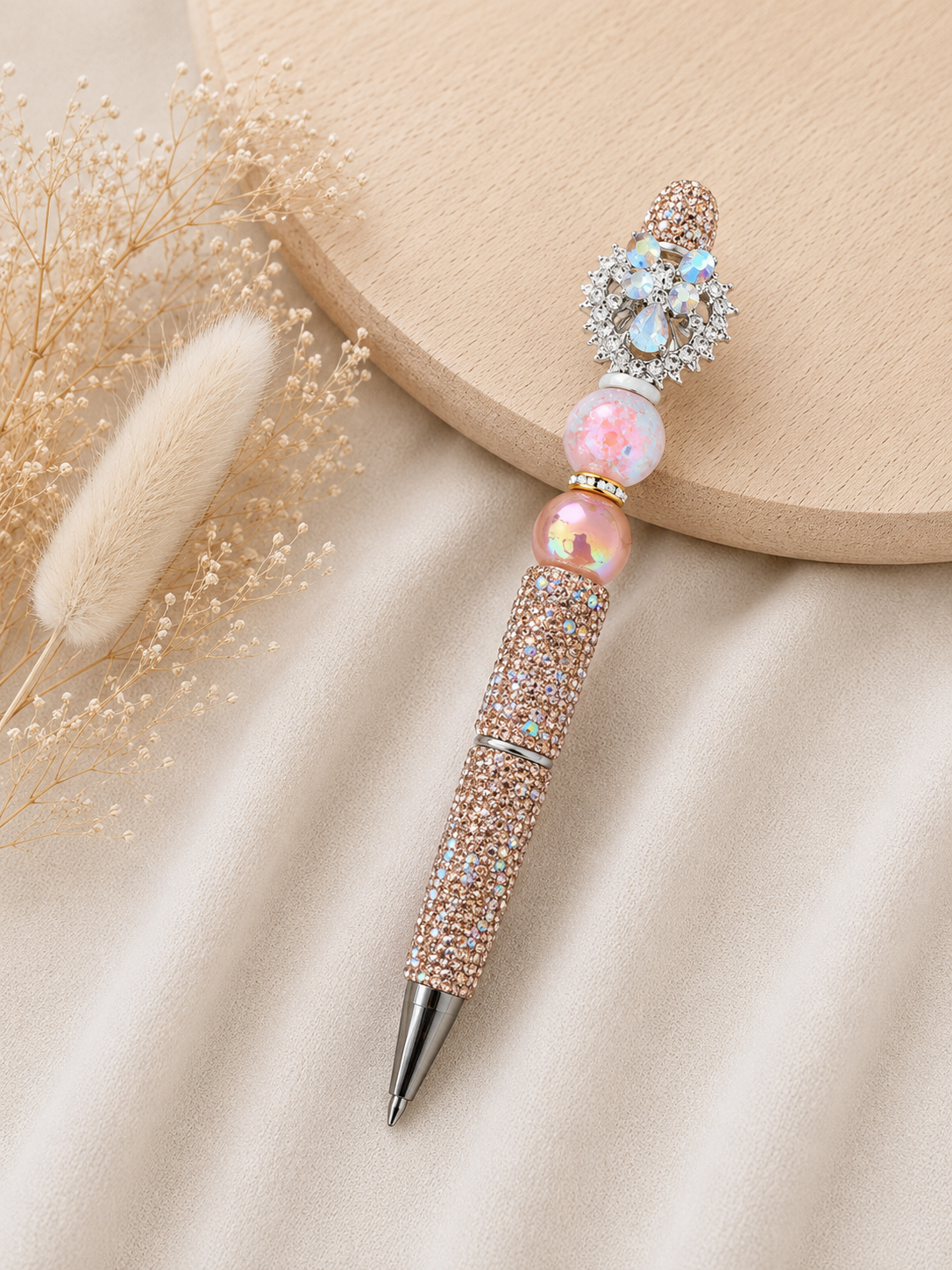 Luxe Kralenpen Roségoud Glam
