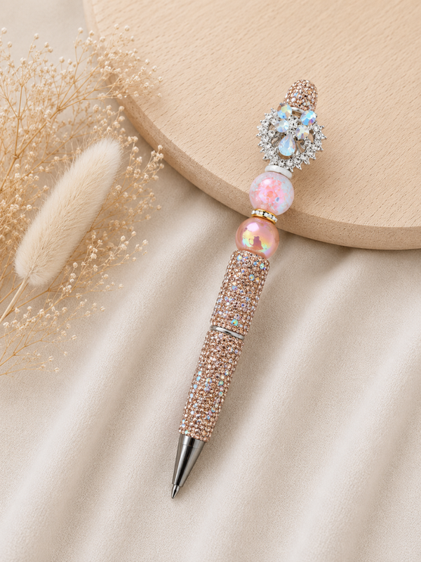 Luxe Kralenpen Roségoud Glam