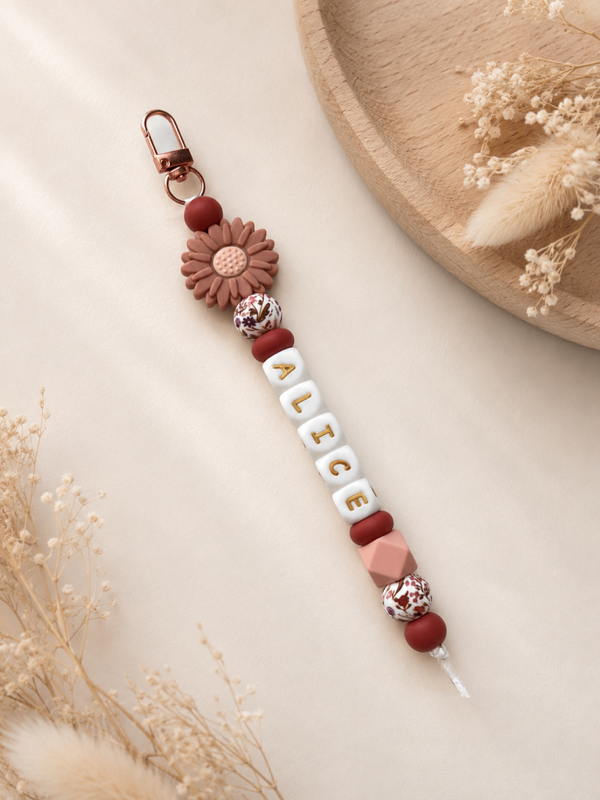 Sleutelhanger met naam ‘Autumn Flower’