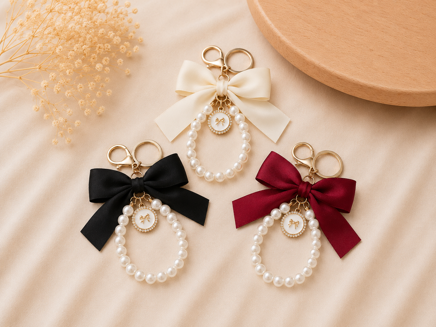 3-in-1 Accessoire Met Strik & Parels