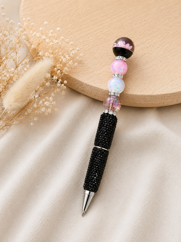 Luxe Kralenpen Roze Glam