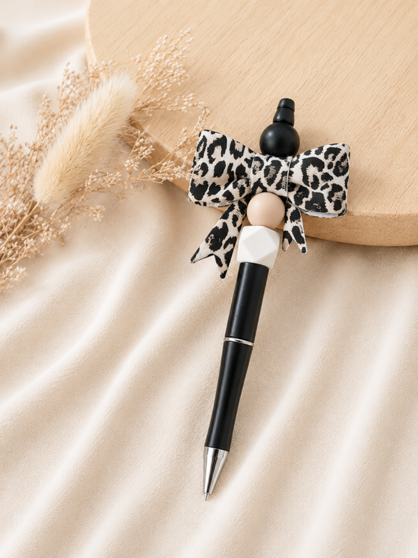 Basic Kralenpen Leopard Strik