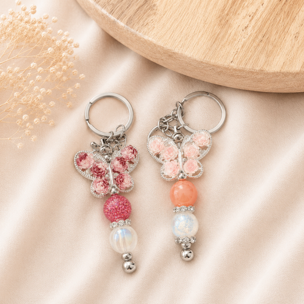 Sleutel- & tassenhanger ‘Butterfly Blossom’