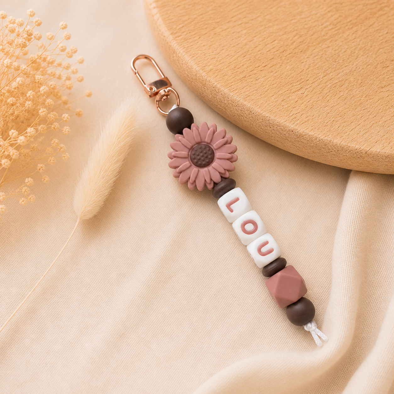 Tassenhanger Met Naam Bloem