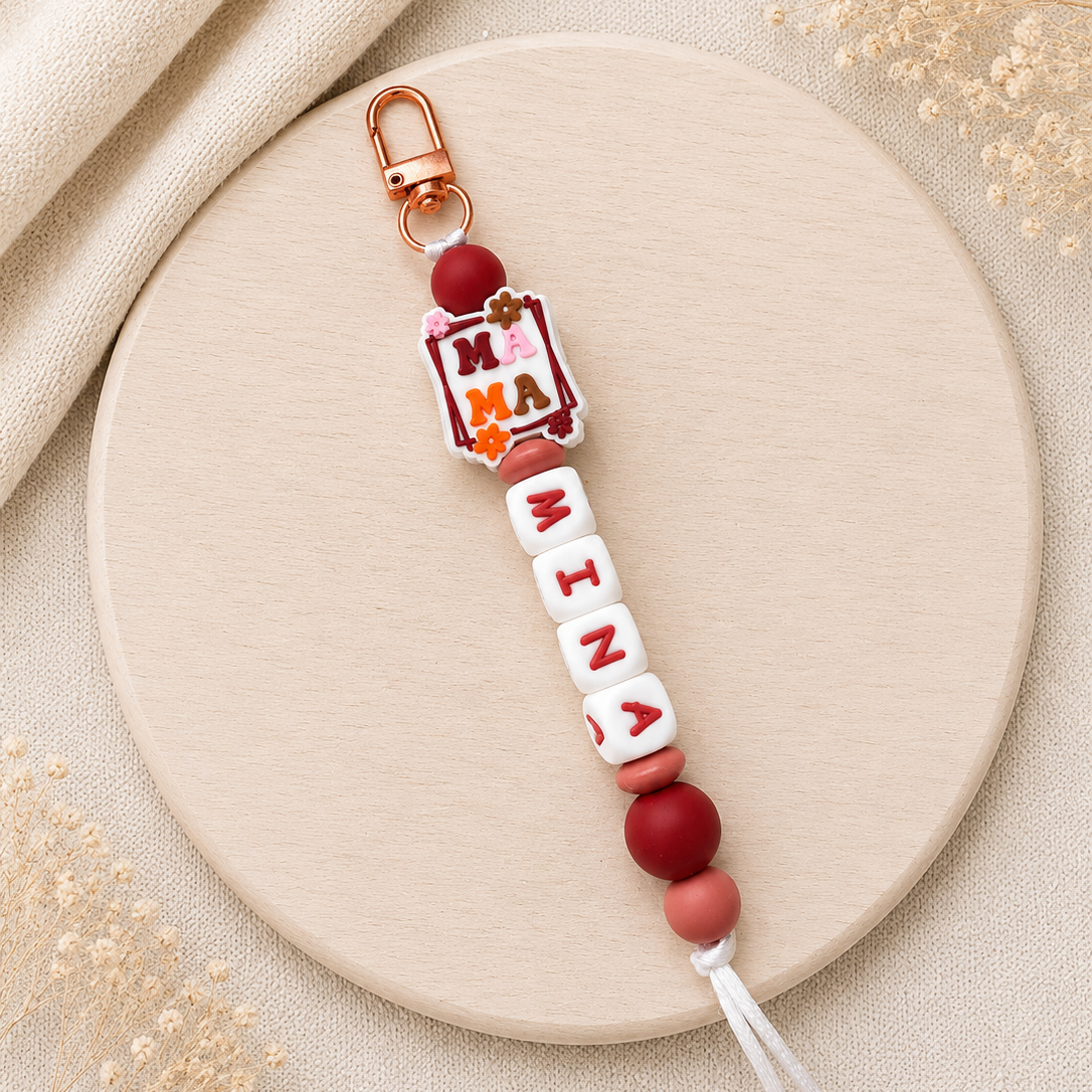 Sleutelhanger met naam 'Mama'