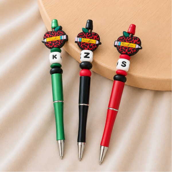 Cadeau Voor Juf Of Meester Kralenpen Met Initiaal