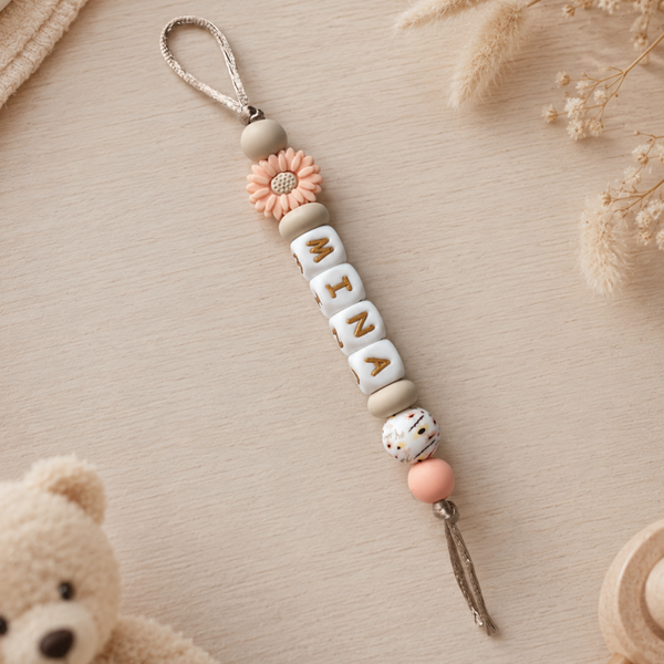 Tassenhanger met Naam 'Peach Bloom'