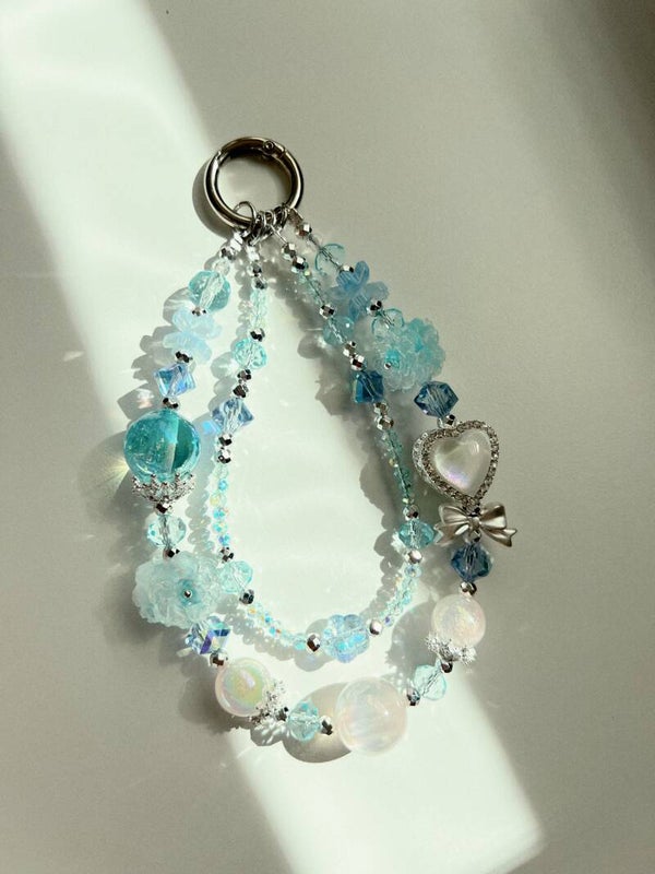 Fancy Chain Blue Heart