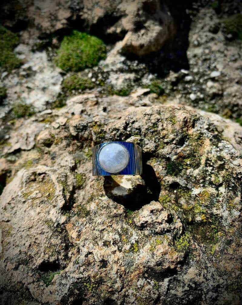 20€.Piedra Luna y acero Inox