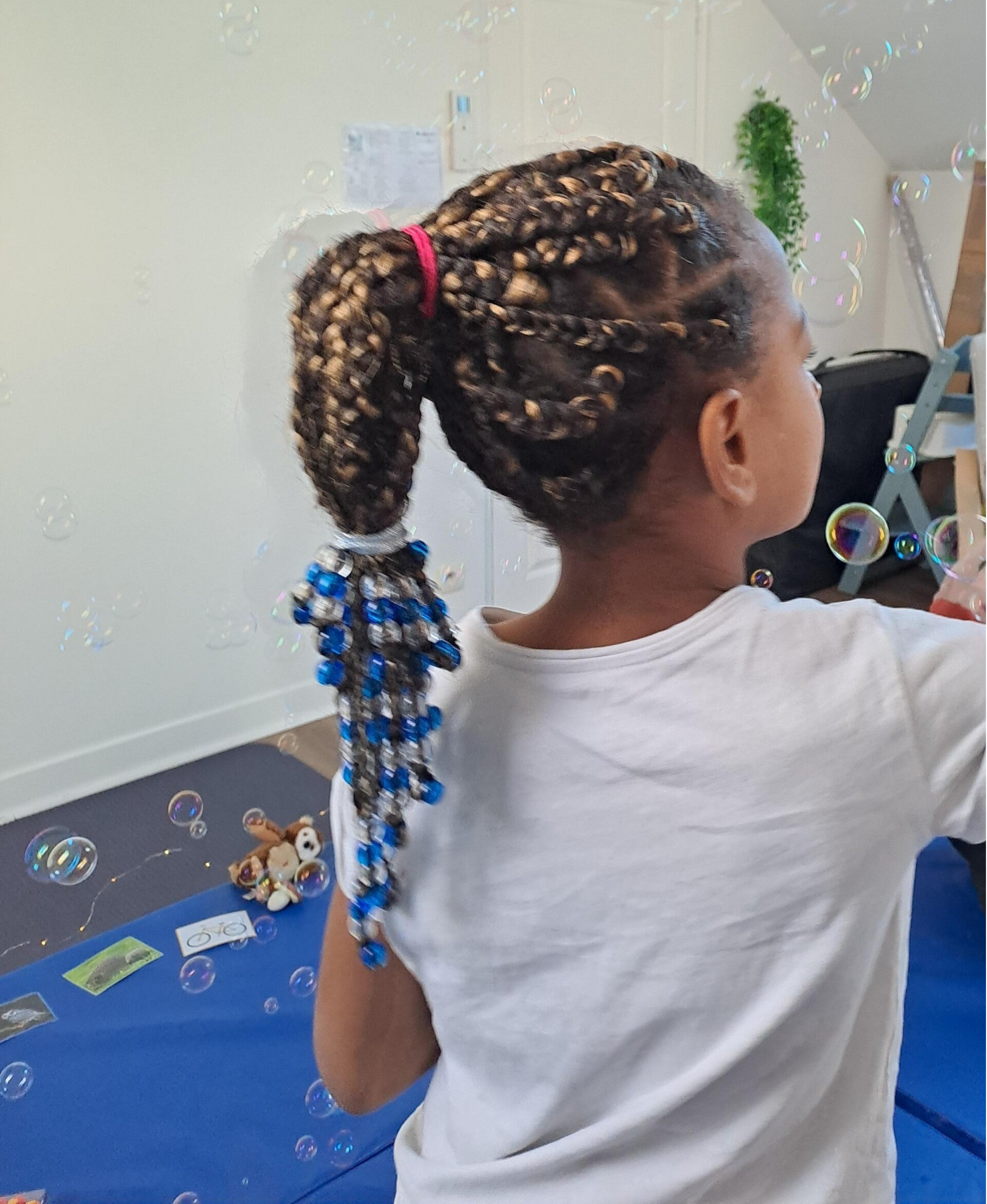 Jeu de mouvement avec des bulles 