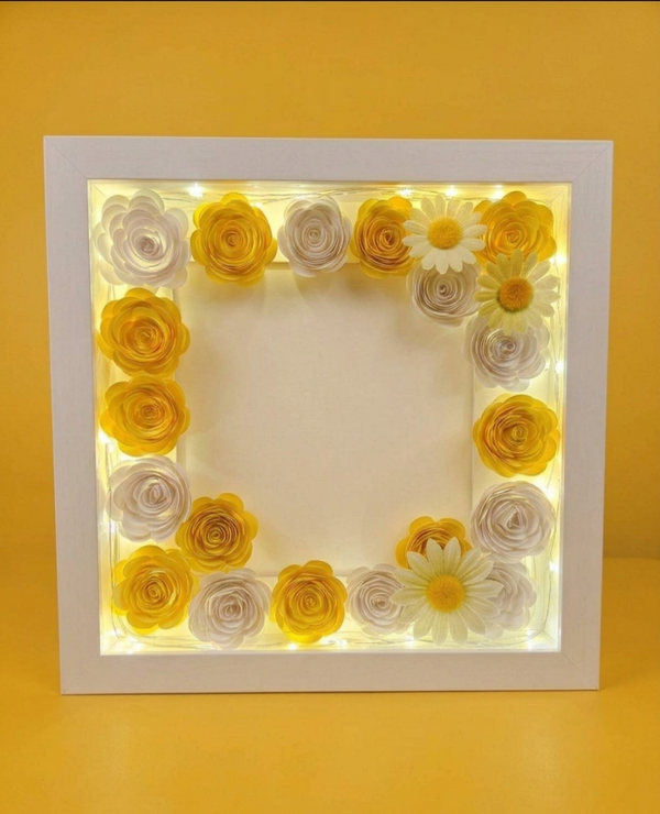 Light Up Shadow Bow (8"x10") - Daisy