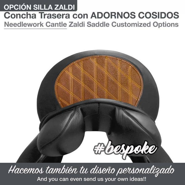 SILLA CON CONCHA TRASERA ADORNOS COSIDOS