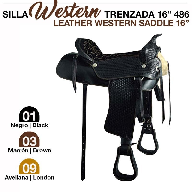 SILLA WESTERN TRENZADA 16