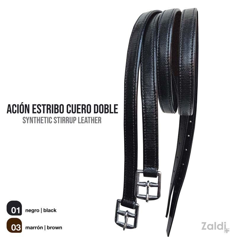 ACIÓN ESTRIBO CUERO DOBLE AZS-24
