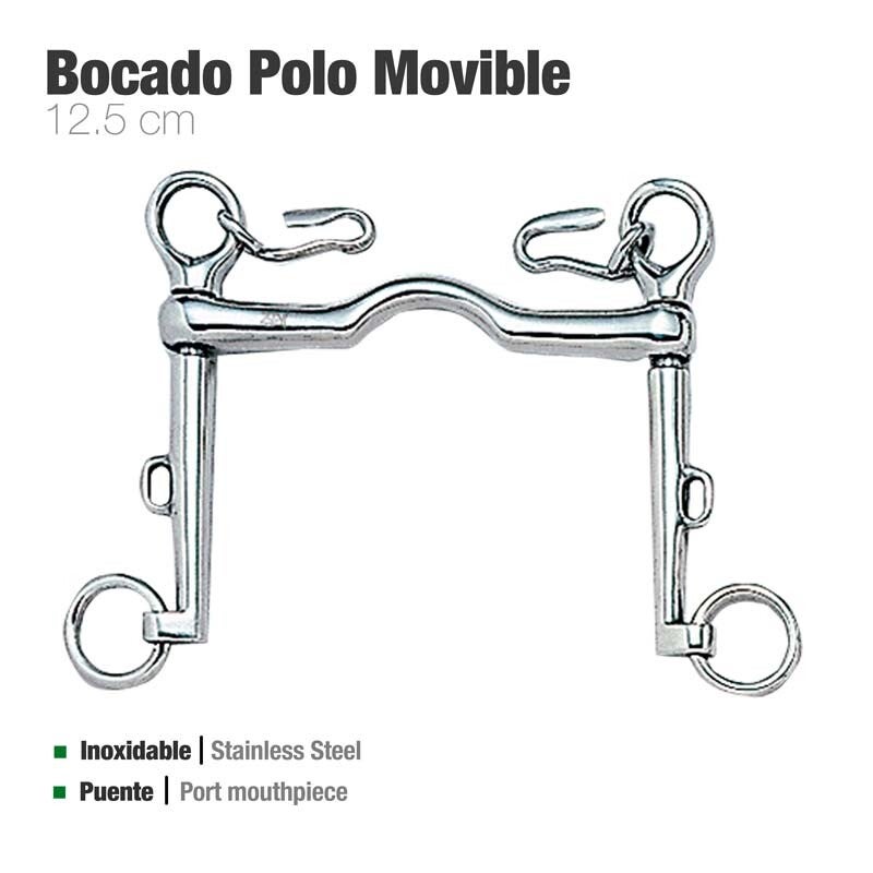 BOCADO POLO MOVIBLE INOX 21253 8.5cm