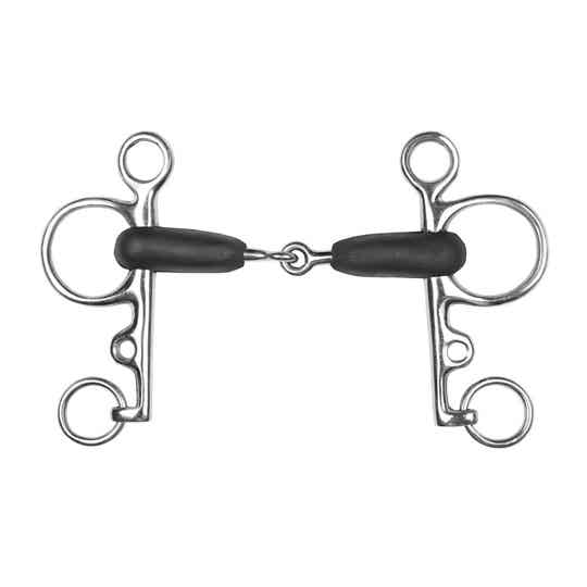 BOCADO PELHAM PARTIDO GOMA ECONÓMICO INOX
