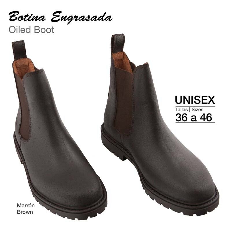 BOTINA ENGRASADA MARRÓN
