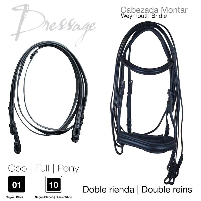 CABEZADA MONTAR DOMA DOBLE RIENDA S-112