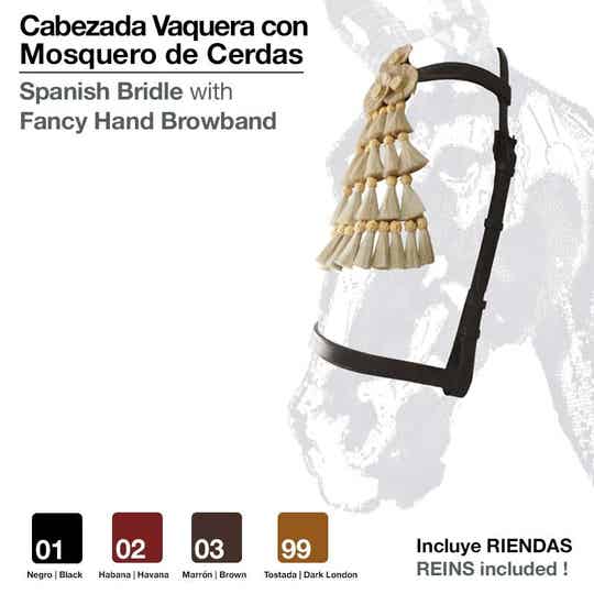 CABEZADA VAQUERA CON MOSQUERO CERDAS