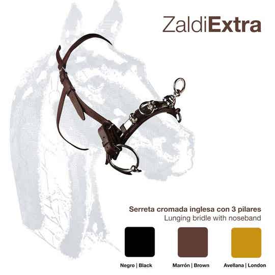 CABEZADA SERRETA INGLESA EXTRA 3-pilares