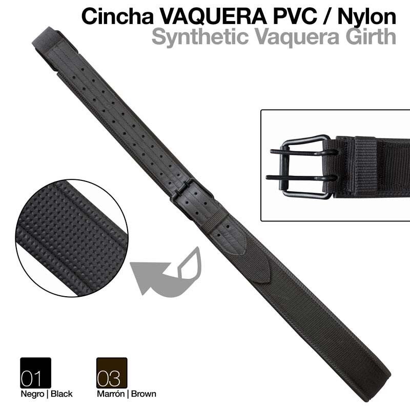 CINCHA VAQUERA PVC/NYLON
