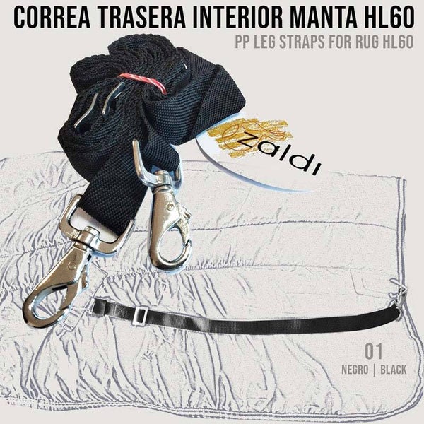 CORREA TRASERA INTERIOR MANTA HL60 NEGRA