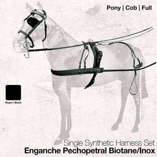 ENGANCHE PECHOPETRAL BIOTANE/INOX SENCILLO