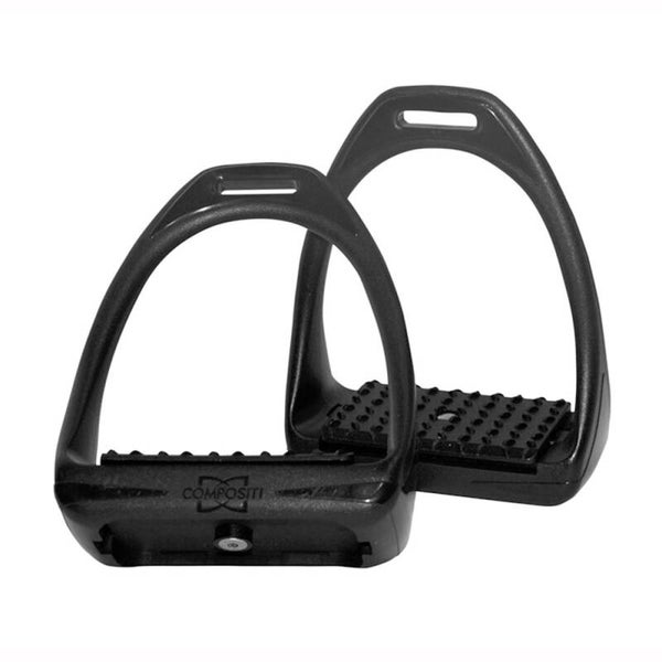 ESTRIBO INGLÉS FIBRA REFLEX COMPOSITI NEGRO