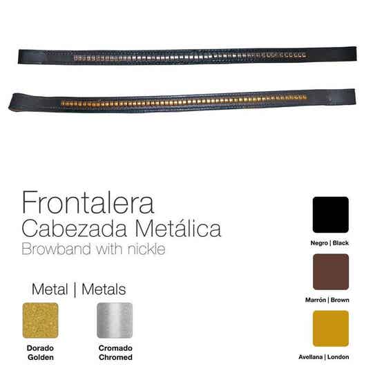 FRONTALERA CABEZADA METÁLICA