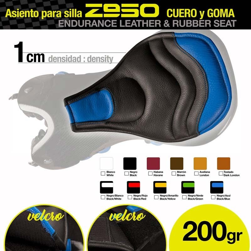 ASIENTO PARA SILLA Z950 CUERO Y GOMA