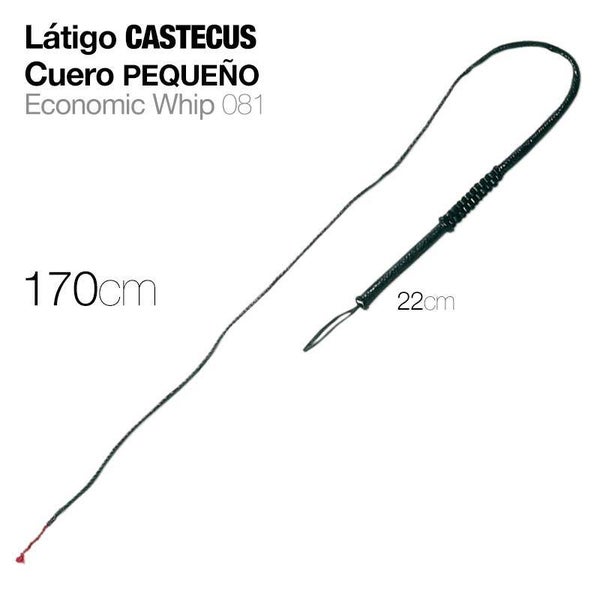 LÁTIGO CUERO CASTECUS PEQUEÑO 170cm