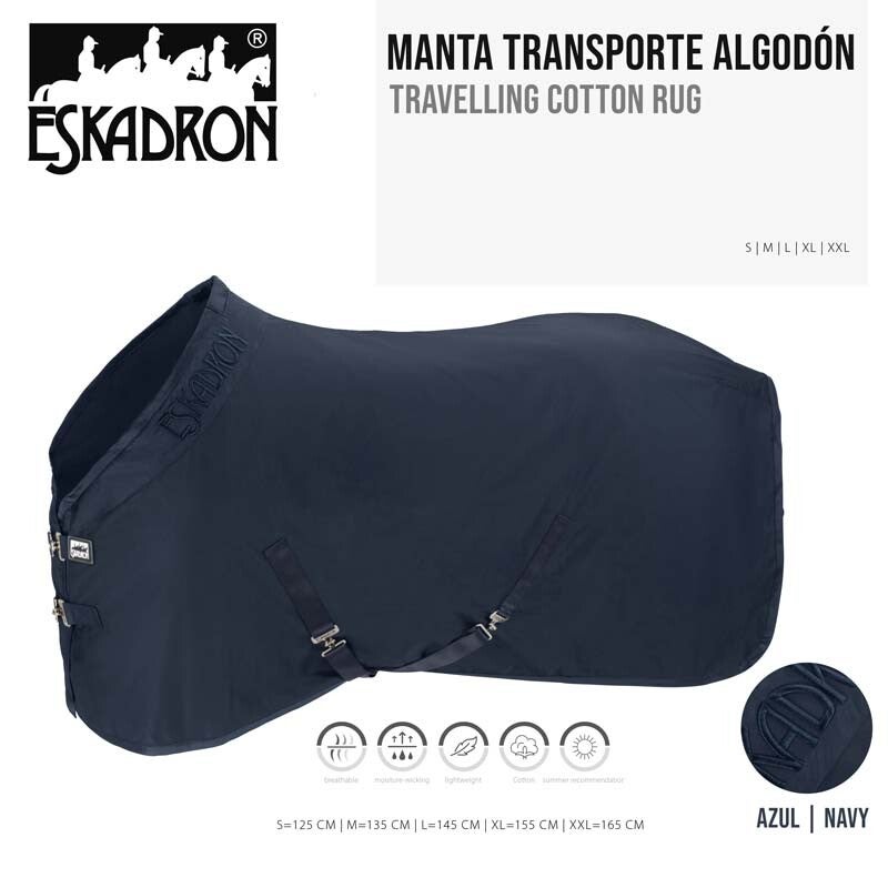 MANTA ESKADRON TRANSPORTE ALGODÓN 141800 230 380 AZUL