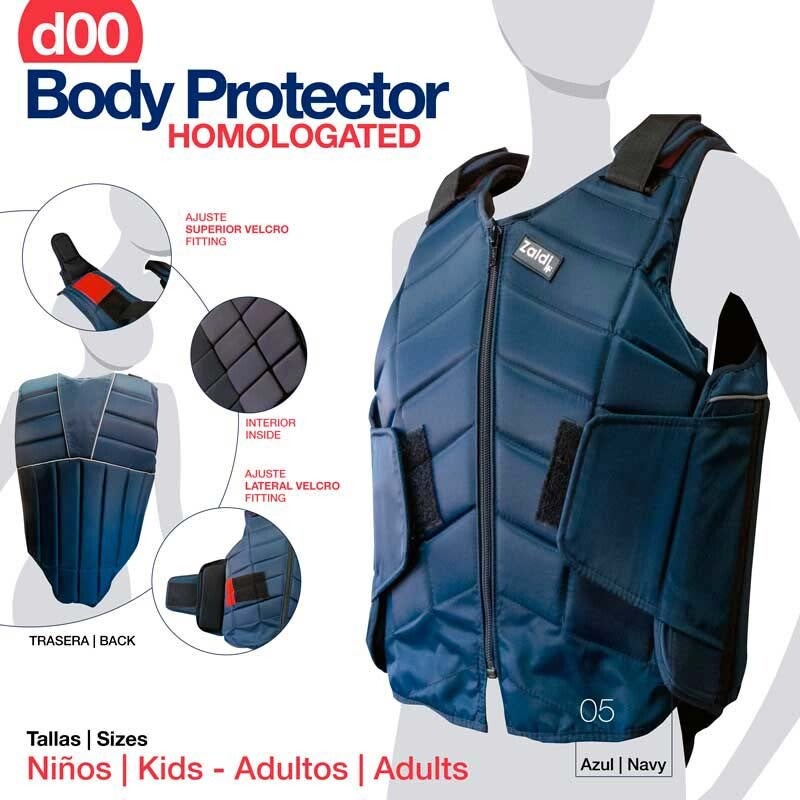 PROTECTOR BODY HOMOLOGADO D00 AZUL
