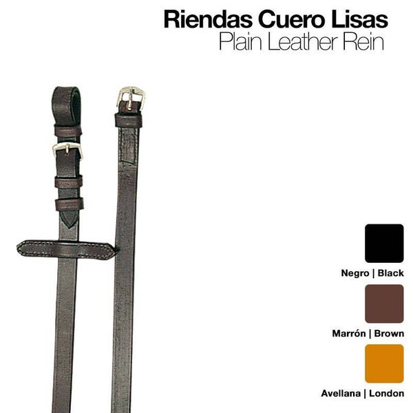 RIENDAS CUERO LISAS 1801
