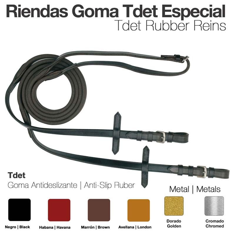 RIENDAS GOMA TDET ESPECIAL