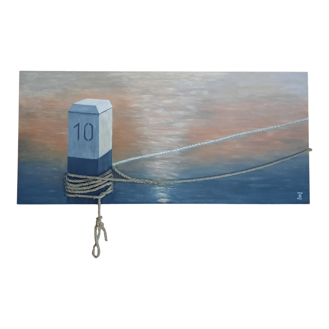 DUKDALF met echt TOUW > XXL schilderij