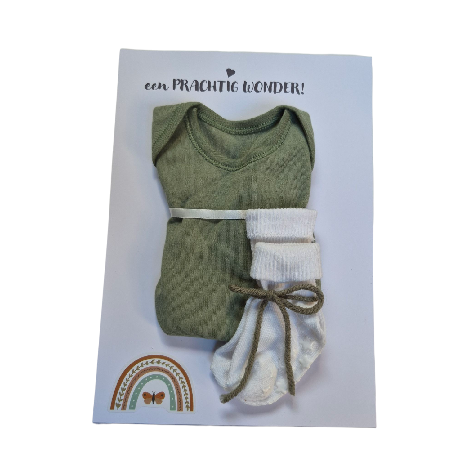 SG773 babysetje groen-wit