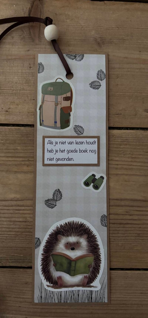 Handgemaakte kinderboekenlegger: als je niet van lezen houdt etc