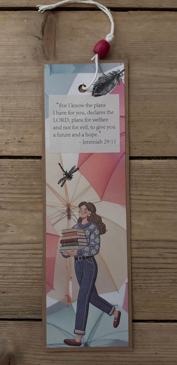 Handgemaakte boekenlegger: God houdt van jou!