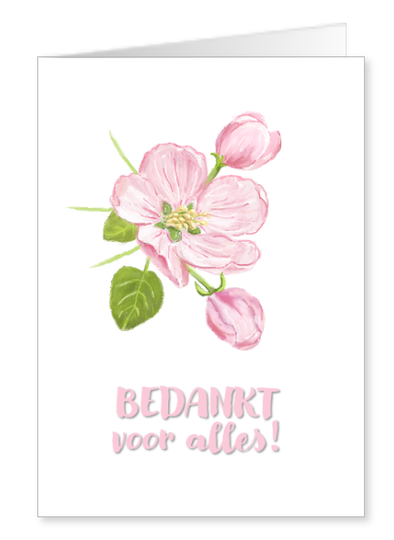 kaart BLOESEM bedankt voor alles!