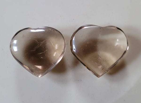 Hartje helder Rookkwarts Rauchquarz Smokey Quartz heart
