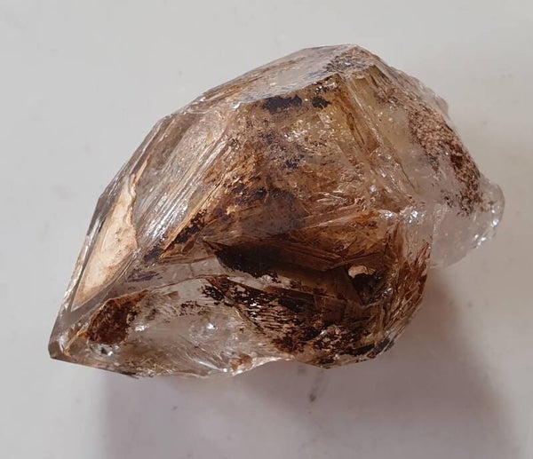 Ruwe dubbeleinder Fensterkwarts 5,5 cm 57 gr. window quartz