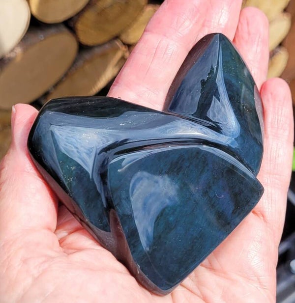 Sculptuur Regenboog Obsidiaan 105 gr. 8 cm Rainbow Obdidian