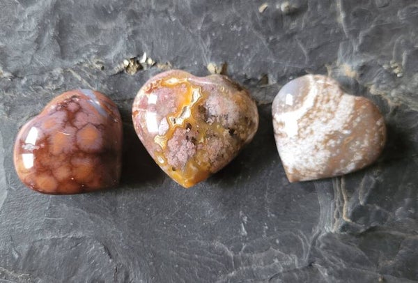 Hartje Oceaanjaspis 3,5 a 4 cm Ozean jasper Ozeanchalcedon