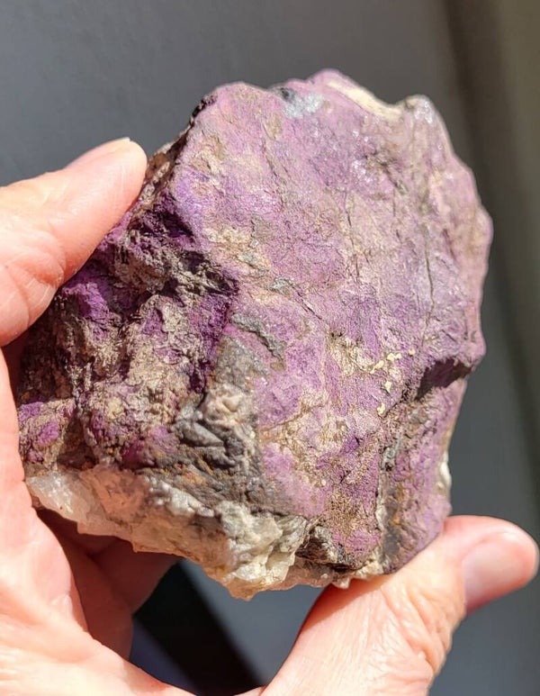 Ruwe brok Purpuriet Purpurite 304 gr. 8 cm