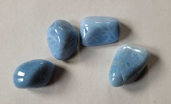 Blauwe Opaal uit Afrika 2,5 a 3 cm Blue Opal Blaue Opal